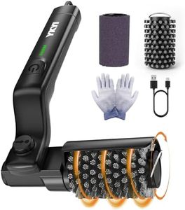 YKYI Electric Grill Brush - Cordless BBQ Brush with 180° Adjustable Head, Rechargeable Grill Brush for Outdoor Grill, IPX7 Waterproof Grill Cleaning Scrubber for Gas, Charcoal Pellet Grills (Black)