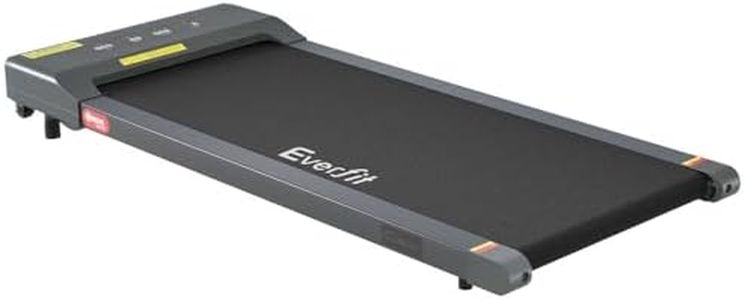 Everfit Walking Pad Under Desk Treadmill Electric Treadmills with 400mm Running Belt Exercise & Fitness Equipment with 10km/h Speed Bluetooth App and Speaker for Home Gym Training Grey