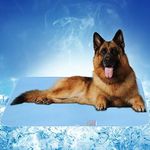 Pet Cooling Mat, Elegear Arc-Chill Pet Cool Mat for Dogs Ultra Absorbent Moisture Summer Self-Cooling Pad, Q-Max > 0.4 Cooling Fiber Foldable Washable Reusable Dog Bed Mat,32''×44'', Blue