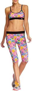 Balanced Tech Women's Performance Under The Knee Capri Pants - Floral - Medium