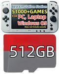 POWERNEWS 512GB RetroBat Game Card System for Handheld Game Console Windows OS, Game Card Retro Game Batocera System Emulator for PC Laptop, Retro Game Card for Windows, MSI Claw, Legion Go, ROG Ally