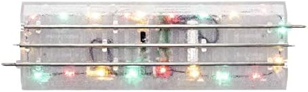 Lionel Lighted FasTrack Electric O Gauge, 10" Straight Track, Pack of 4
