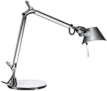Artemide Tolomeo Micro LED Tischlampe mit Fuss, Länge 45 Höhe 37 max 73 cm, Aluminium