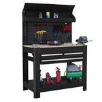 Dirty Pro Tools™ 45" Professional Heavy Duty Workbench with Ball Bearing Slides Draws