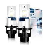 Sinoparcel D2S LED Headlight Bulb,20000LM 400% Brighter Direct Installation,6000K 35W High Low Beam Xenon HID Replacement bulb,Pack of 2