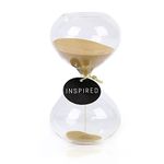 Biloba Puff Sand Timer, Colorful Hourglass Sand Clock, Kitchen Timer - Inspired Glass 3Mins / 5Mins / 30Mins / 60Mins, Home, Office Desk Decor