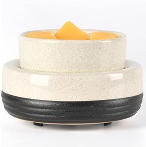 Tepaken Ceramic Candle Wax Warmer Wax Melt Warmer Wax Melter for Scented Wax, Yankee Jar Candles or Oil Candle Wax Burner Gifts for Home Office Decor Women as Gifts for Mom Grandma Women Girls