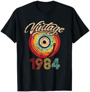 Compleanno Vinile Vintage 1984 Retro Vinile LP Maglietta