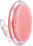 Dylonic Exfoliating Body Scrubber | Exfoliating Brush for Ingrown Hair Treatment | Body Exfoliator | Silicone Body Scrubber for Men & Women | Treat & Prevent Razor Bumps & Ingrown Hairs (Orange 1pk)