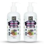 Tru Botanicals Biotin & Collagen Volumizing Shampoo for Thin Hair 300ml Sulfate Free | Bounce,Shine & Volume Upto 24-Hours| Plant Biotin & Collagen | Blocks DHT| ColourSafe| pH 6.0-6.5 | Pack of 2