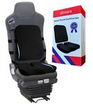 Elmara Truck Seat Cushion for Truck Driver Back Pain – Truck Driver Seat Cushion & Back Support – Trucker Gifts – Semi Truck Accessories for Men & Women – Bus Driver Seat Cushion (2-Piece Set)