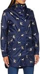 Joules Women's Golightly Rain Jacket, Navy Dogs, 2