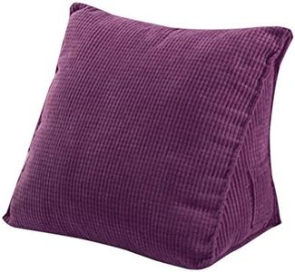 Woneart Soft Reading Pillow Back Support Cushion Lounger Lumbar Pillows for Bed Sofa Chair Office Car Sleep Relax Gifts, Removable Pillowcase (M: 47x45x23cm, European Style 3)