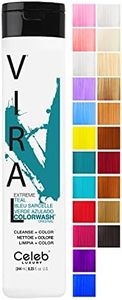 Celeb Luxury Viral Teal Colorwash, Color Depositing Shampoo with Bondfix Bond Rebuilder, Semi Permanent Hair Colour Glaze, Vegan Hair Dye, Maintains and Refreshes Teal Color