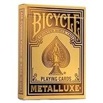 Bicycle Metalluxe Gold Playing Cards - Premium Metal Foil Finish - Poker Size
