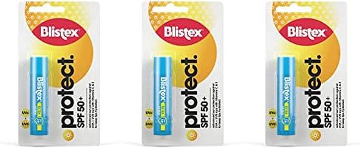 Blistex Ultra Lip Balm with SPF 50 Plus Lip Protection from UVA and UVB Rays, 4.25 g (3 Pack)