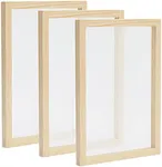 Bright Creations 3 Pack Wood Silk Screen Printing Frame Kit for Beginners and Kids, 10x14 Wood Frame, 110 White Mesh