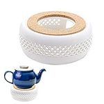 Teapot Warmer Ceramic,Tea Warmer,Hollow Out Candle Heating,Round Cup Dolly,For Glass Teapot,For Heating Tea, Milk Tea, Coffee And Milk