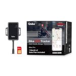 Qubo Wired Bike GPS Tracker from Hero Group | AI Features | Live Tracking + Engine ON-Off Alerts | Anti-Theft | Towing Alerts | Accident Alerts | Bike Pro | 1 Month SIM Data |