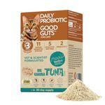 Meowbiotics Good Guts for Cats Probiotic Powder, 11 Probiotic Strains, 2 Prebiotics, 5 Digestive Enzymes for Cat Digestive Support, Tuna Flavor, Cat Probiotics for Indoor Cats & Outdoor Cats (30 Days)