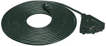 Amazon Basics 16/3 Outdoor Extension Cord with 3 Outlet, Green, 25 Foot