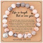 Get Well Soon Gifts Bracelet for Women Anti Anxiety Bracelet Healing Stones Crystals Bracelets for Women Girls Quartz Relaxation Bracelet Womens Anxiety Relief Bracelets