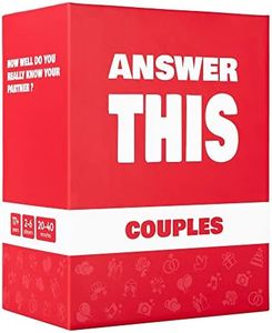 Answer This - Couples Game - How Well Do You Know Your Partner? - Relationship & Conversation Card Game for a Date Night or a Couples Party - Cool Anniversary or Valentines Gift