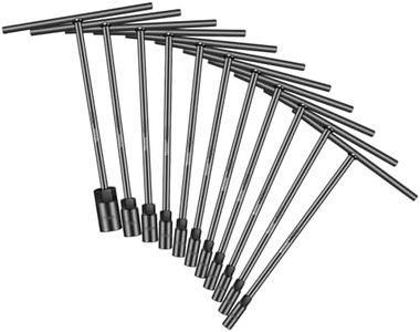 pgroup T-Handle Metric Socket Wrench Set 6-Point (6mm-19mm) Chrome Vanadium Steel