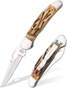BEAR & SON - MANUAL - 3.25" - Clip Point - 440 Stainless Steel - Stag Bone - High Carbon Stainless Steel - 5150L