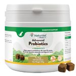 NaturVet Advanced Probiotics for Dogs – 120 Soft Chews – Supports Gut Health, Occasional Diarrhea, Digestive Health & Seasonal Allergies, Natural Ingredients – Vet-Approved
