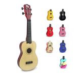 CB SKY 21” (53cm) Soprano Ukulele for Kids/Beginner (Natural)