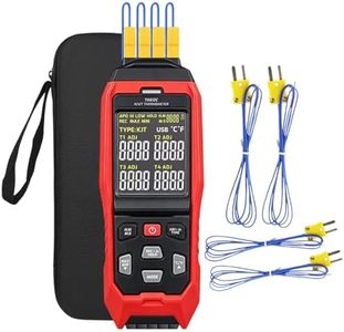 4 Channel Thermocouple Thermometer K/J/T Type USB Data Logger with Alarm