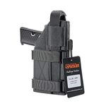 EXCELLENT ELITE SPANKER Pistol Holster Universal Adjustable for M1911 G17 G18 G19 G26 G34 XD-45acp CZ P-10C(Grey)