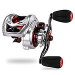 Sougayilang MAX Baitcasting Reel 8.0:1 High Speed Gear Ratio Fishing Reel 18LB Carbon Fiber Drag Baitcaster Reels with Magnetic Braking System for Saltwater Freshwater Fishing-SL