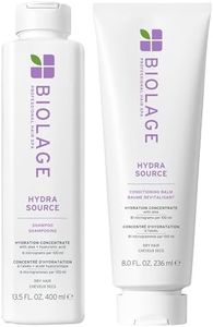 Biolage Hydra Source Shampoo & Conditioning Balm Set - Deeply Hydrates & Moisturizes Dry Hair, Infused with Fermented Aloe & Micro-Filtered Hyaluronic Acid, Vegan & Paraben-Free, 13.5 Fl Oz