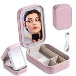 BS-MALL Travel Cosmetic Mirror Case