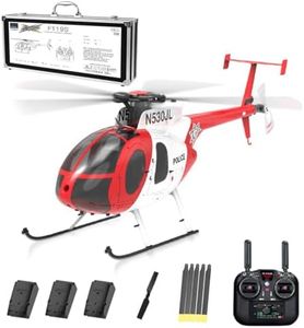 Razordon Yu Xiang F119S MD500 MH-6 Little Bird RC Helicopter with GPS, 1/16 Scale 250-Class Military RC Helicopter 2.4G 9CH 6G/3D Switchable Modes & Openable Cockpit (RTF Version)