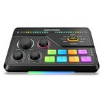 FIFINE RGB Gaming Audio Interface with XLR Preamp, 7.1ch Surround Sound Headphone Amp, EQ Modes, Voice Changer, Game/Chat Balance for Streaming, Living, Voice Chat, Audio Mixer - SC8