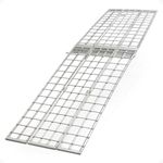Black Widow Aluminum Folding Motorcycle Ramp for Pickup Trucks, Arched Design, 10’, Silver – Heavy-Duty Portable Automotive Loading Ramps for Truck and Trailer