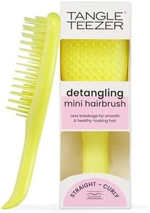 Tangle Teezer El mini cepillo desenredante definitivo | Suave con el cabello mojado | Dientes de dos niveles y mango cómodo | Ideal para niños y viajes | Reduce nudos y roturas | Hyper Yellow