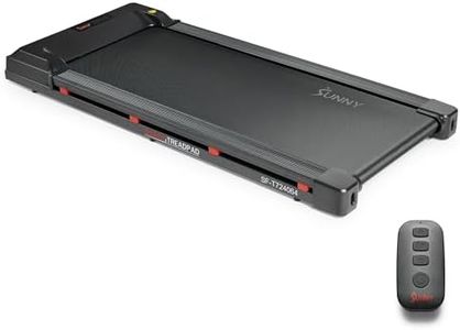 Sunny Health & Fitness Treadpad 100 Smart Walking Treadmill – Compact, Portable, Under Desk, No Assembly, WiFi & Bluetooth SunnyFit App, Remote Control, LED Display, Shock Absorption - SF-T724064
