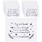 Sotiff 60 Pcs Bulk Inspirational Gifts for Women, Inspirational Makeup Bags EVA Cosmetic Toiletry Bags Thank You Encouragement Church Gifts for Friends Mom Coworker (You are Loved,8 x 6 Inch)