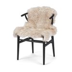 Nordic Sheep Sheepskin Long Hair 90x60 cm | Bedside rugs for bedrooms, sofa, chair or the dining table | Each Sheepskin rug is unique and created by nature | Small Fluffy Rug in color Beige