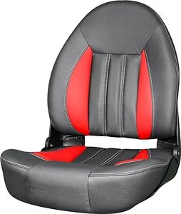 TEMPRESS ProBax Orthopedic Limited Edition Boat Seat (Charcoal/Gray/Red)