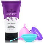 Ecoblossom Menstrual Cup Lube – Makes Inserting your Period Cup, Disc, or Applicator Easier – Natural Water-Based Lubricant (2oz/60ml)