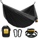 Wise Owl Outfitters Camping Hammock - Single or Double Sized Indoor & Outdoor Hammocks w/ Storage Bag - Backpacking and Travel Accessories