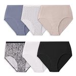 Fruit of the Loom womens COTTON Briefs, ASSORTED, 7 US