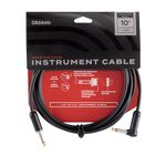 Planet Waves PW-AMSGRA-10 American Stage Right Angle 10-feet Instrument Cable (Black)