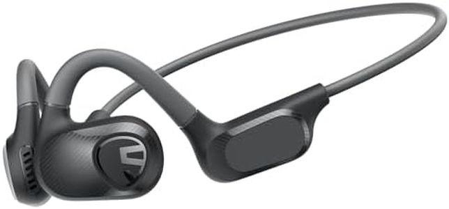 SoundPEATS Runfree Lite2 Open-Ear Headphones Bluetooth 5.3, Air Conduction Wireless Earphones, 16.2mm Driver Enhanced Bass, 2-Mic Clear Calls, Comfort Fit, Over Ear Headphones for Sports & Work, APP