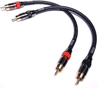 CESS-163-2f Heavy Duty Low Noise 12AWG Premium RCA Audio Patch Cable (2 Feet)